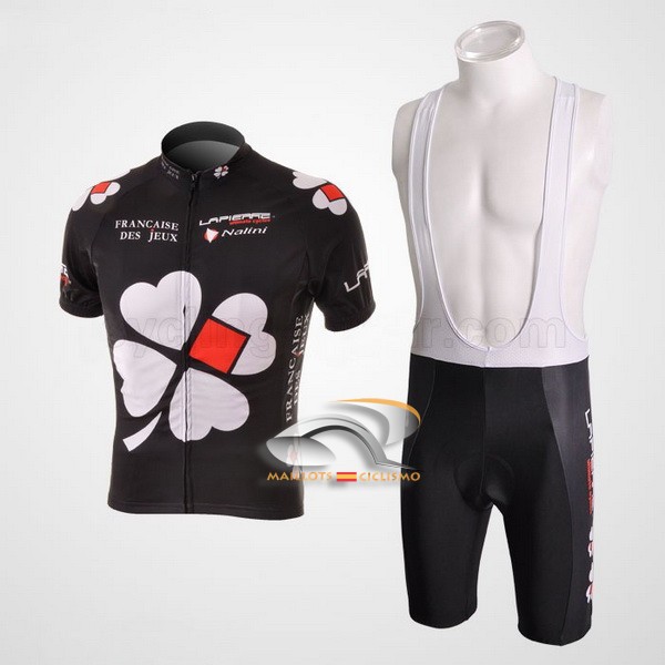 2010 Maillot fdj mangas cortas tirantes