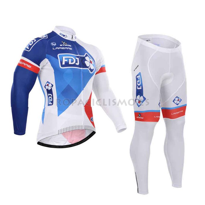 2015 Maillot FDJ mangas largas