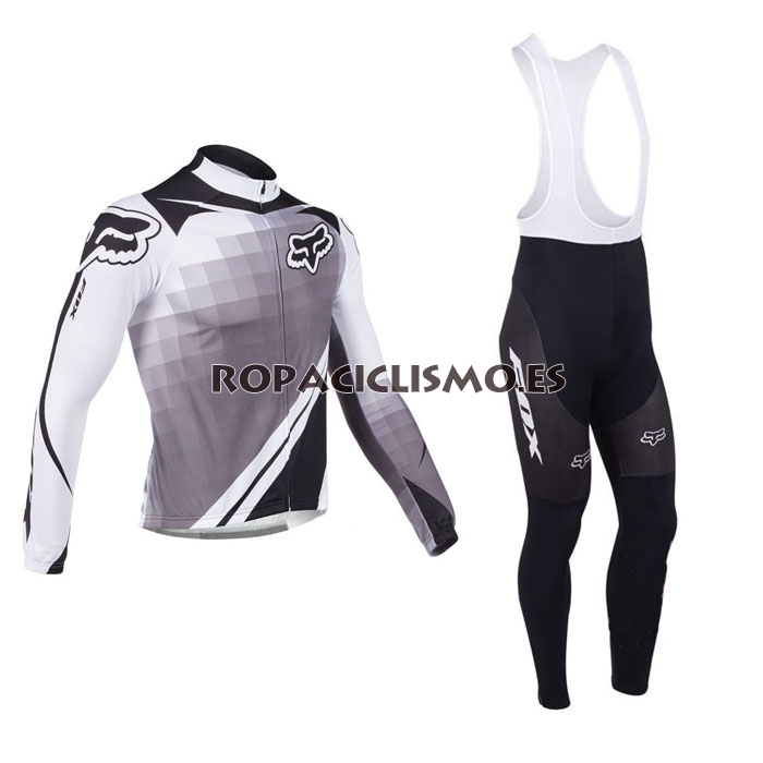 2013 Maillot fox Negro Mangas largas Tirantes