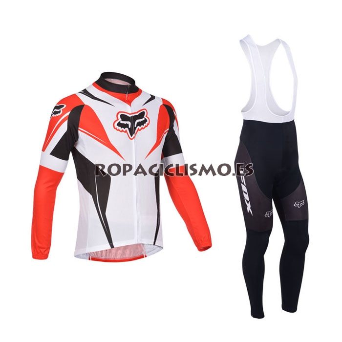 2013 Maillot Fox Mangas Rojo Largas Tirantes