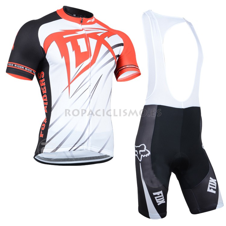 2014 Maillot Fox Mangas Cortas Tirantes Blanc