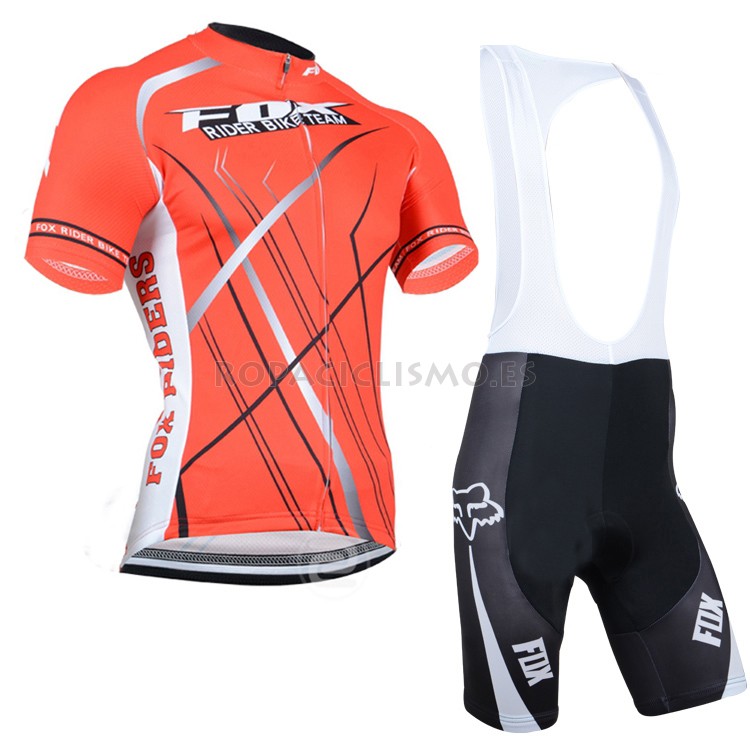 2014 Maillot Fox Mangas Cortas Rouge