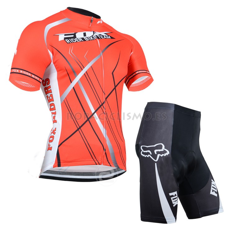 2014 Maillot Fox Mangas Cortas Tirantes Rouge