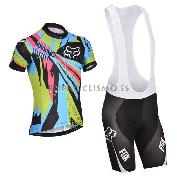 2014 Maillot Fox Mangas Cortas Tirantes