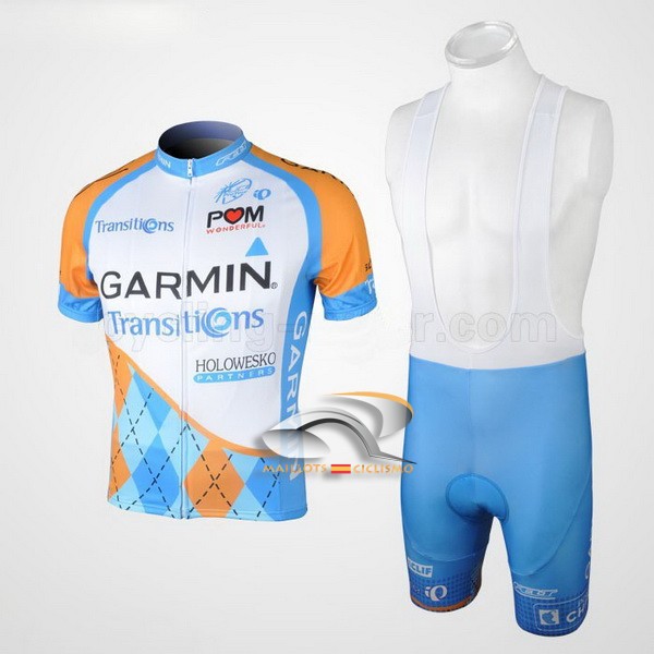 2010 Maillot garmin mangas cortas tirantes