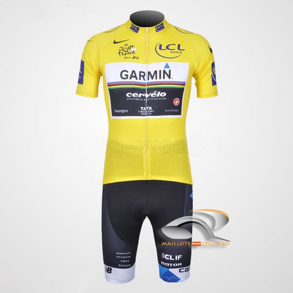 2011 Maillot garmin mangas cortas