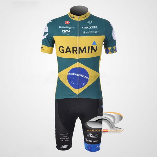 2011 Maillot garmin mangas cortas