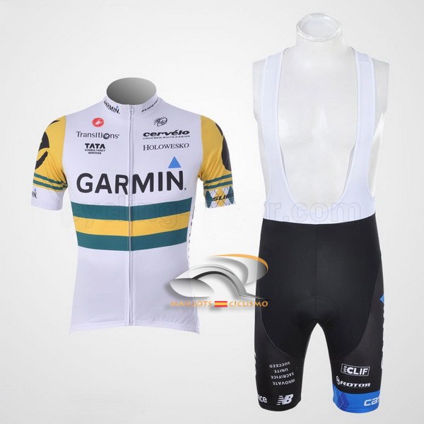 2011 Maillot garmin mangas cortas tirantes