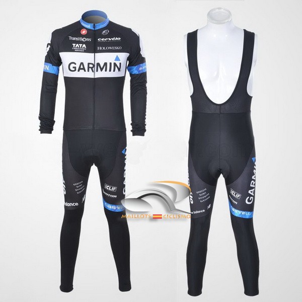 2011 Maillot garmin mangas largas tirantes