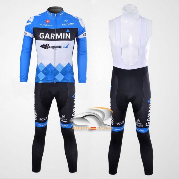 2012 Maillot Garmin mangas largas tirantes