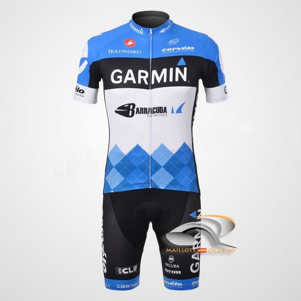 2012 Maillot garmin mangas cortas