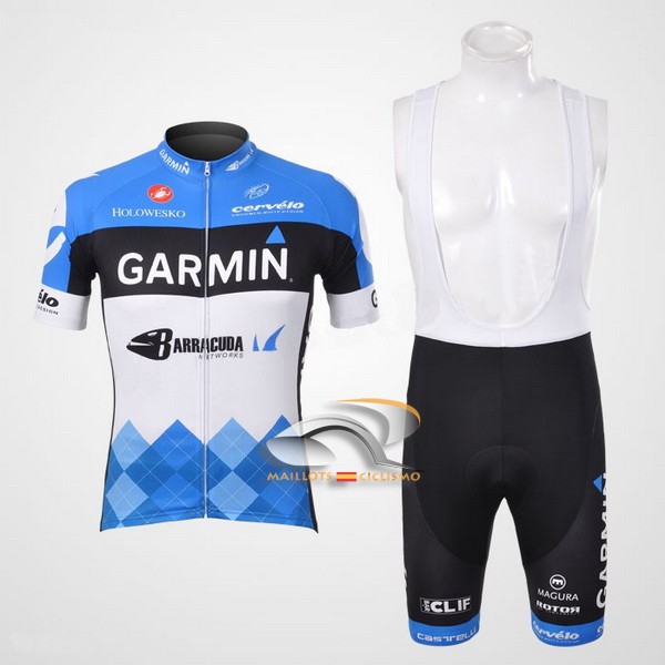 2012 Maillot garmin mangas cortas tirantes