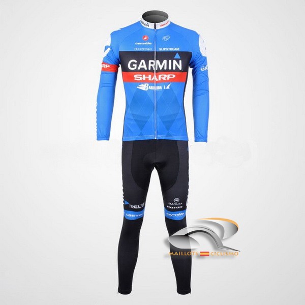 2012 Maillot garmin mangas largas