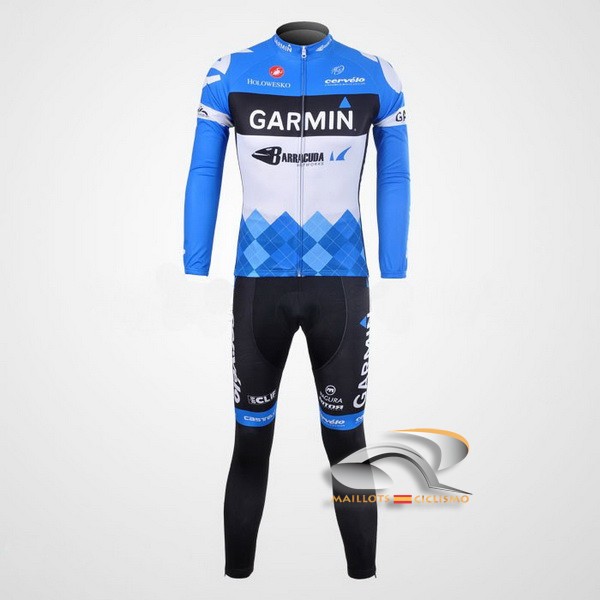 2012 Maillot garmin mangas largas