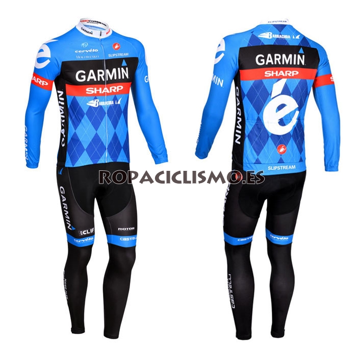 2013 Maillot Garmin mangas largas