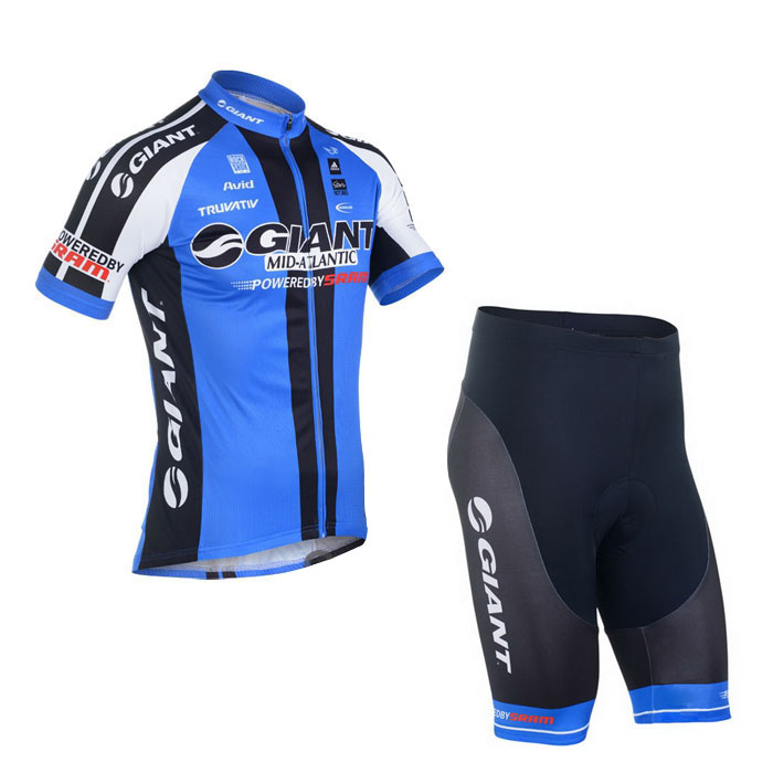 2013 Maillot Giant Azul Mangas Cortas