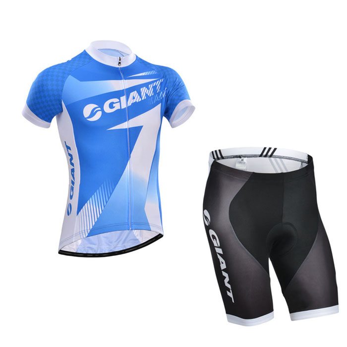 2014 Maillot Giant Azul Mangas Cortas