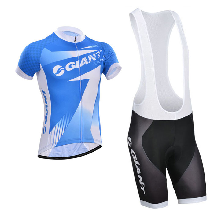 2014 Maillot Giant Azul Tirantes Mangas Cortas