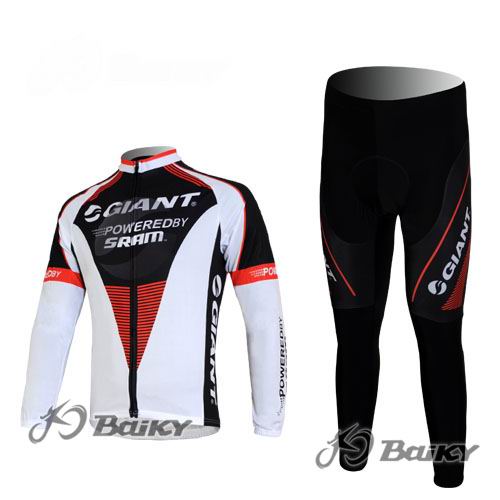 Maillot Giant Sram Blanco Mangas Larga