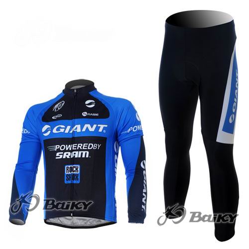 Maillot Giant l Sram Negro Azu Mangas Larga