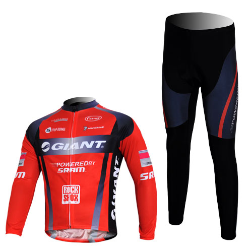 Maillot Giant Sram Rojo Mangas Larga