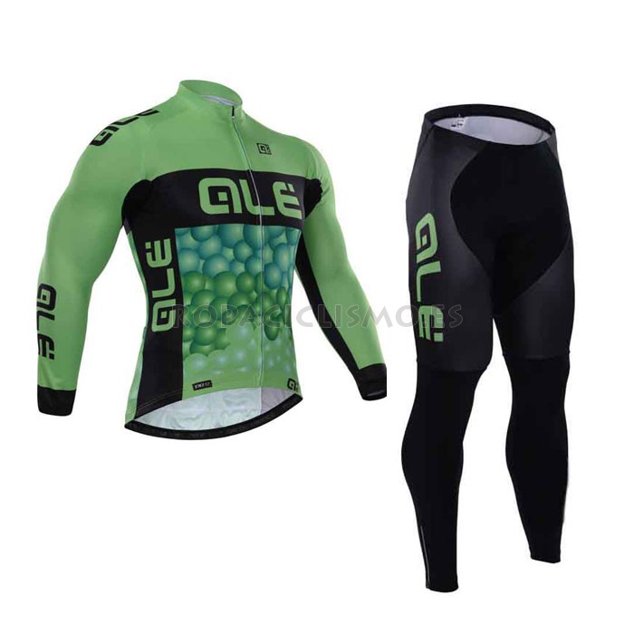 2015 Maillot Giordana Mangas Largas Verde