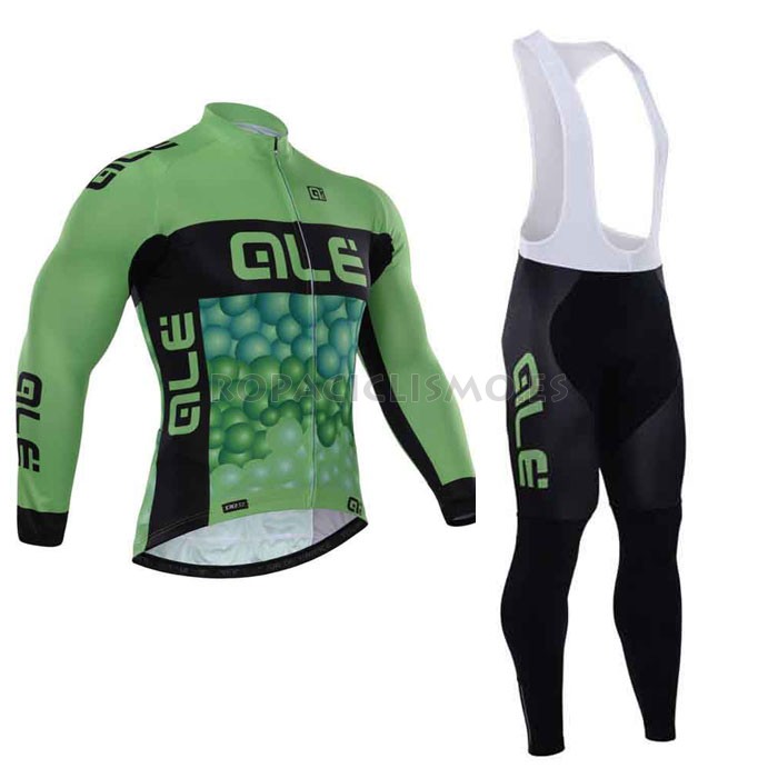 2015 Maillot Giordana Mangas Larga Tirantes Verde