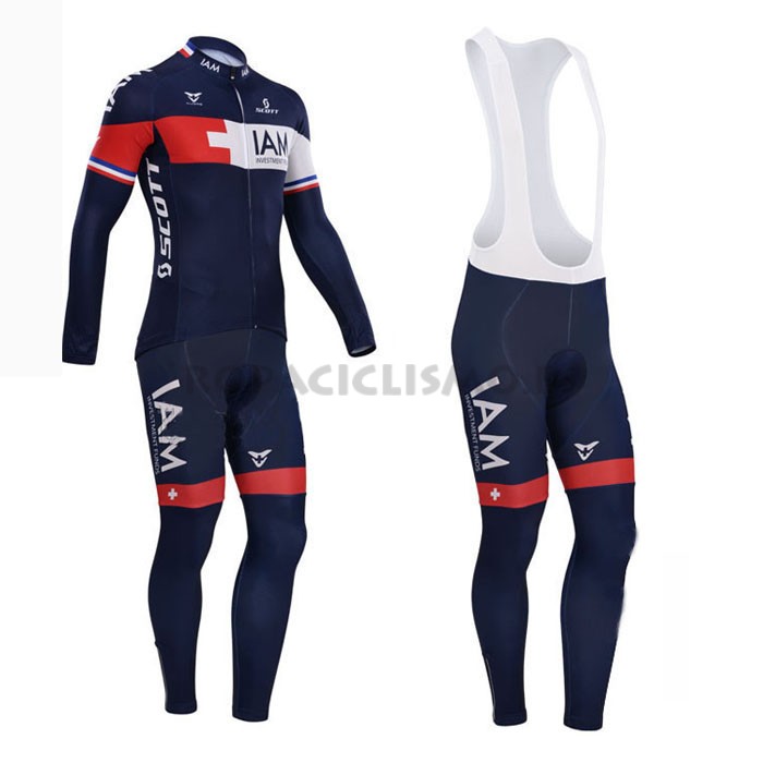 2014 Maillot Mangas Largas Tirantes negro