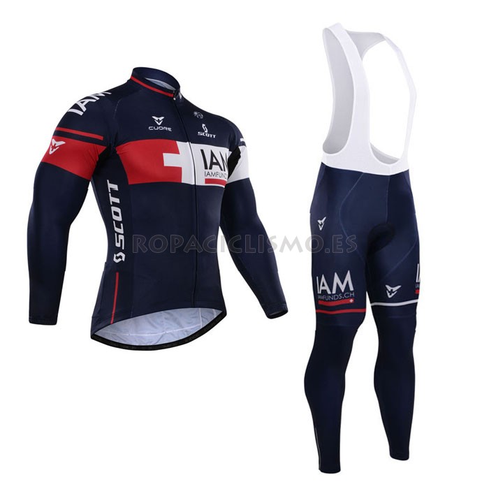 2015 Maillot Mangas Largas Tirantes