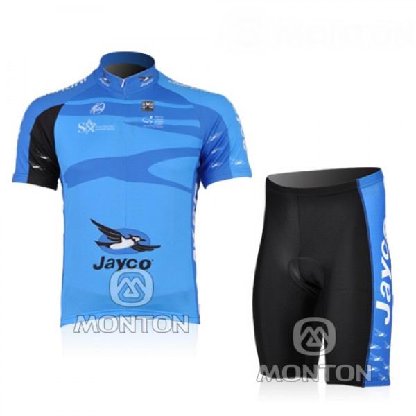 Maillot Jayco Azul Mangas Cortas