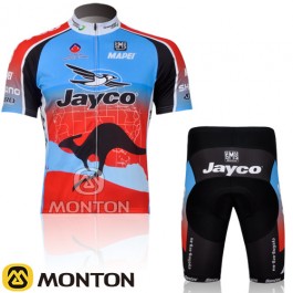 Maillot Jayco Azul Rojo mangas cortas