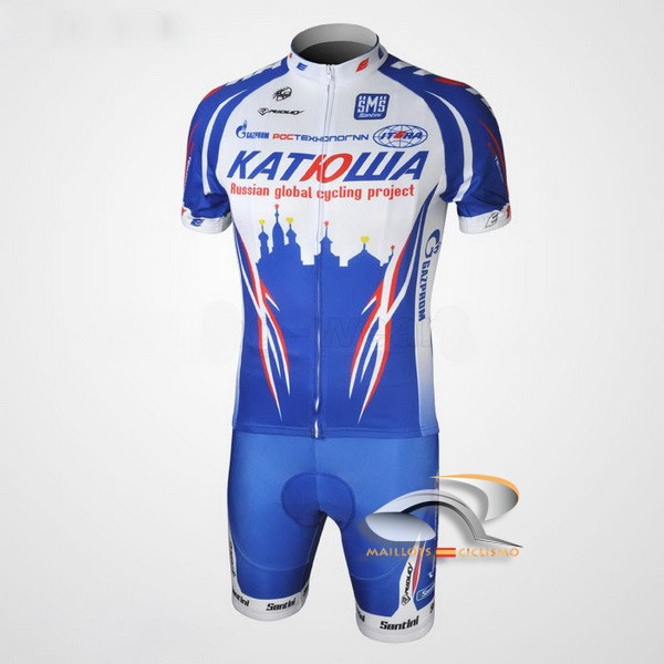 2010 Maillot katusha mangas cortas