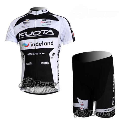 Kuota Maillot Indeland Mangas Cortas Negro Blanco