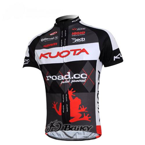 Kuota Maillot SRAM Negro Rojo Road Mangas Cortas