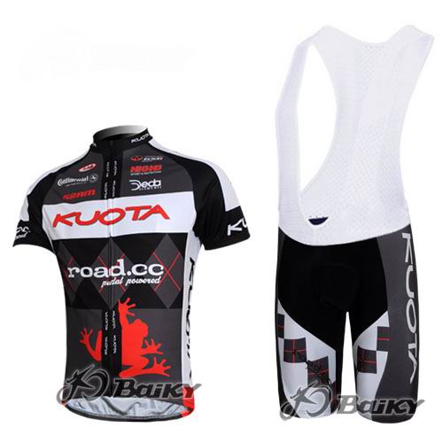 Kuota Maillot SRAM Road mangas cortas negro rojo tirantes