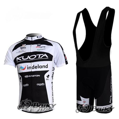 Kuota Maillot Indeland Mangas Cortas Negro Blanco Tirantes