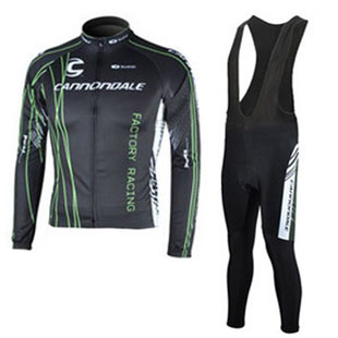 Maillot cannondale Negro mangas largas tirantes