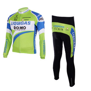 Maillot Liquigas Verde Mangas largas