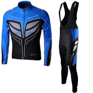 Maillot shimano mangas largas tirantes azul