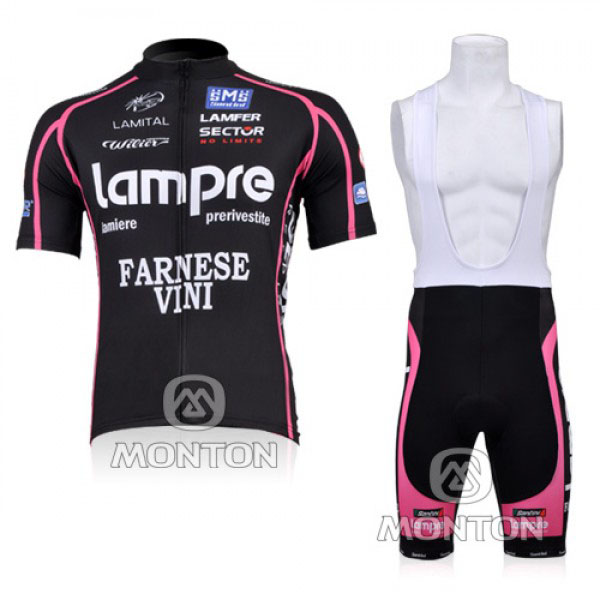 2010 Maillot lampre mangas cortas tirantes