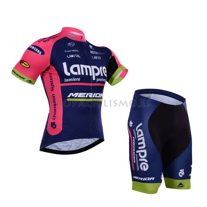 2015 Maillot lampre mangas cortas