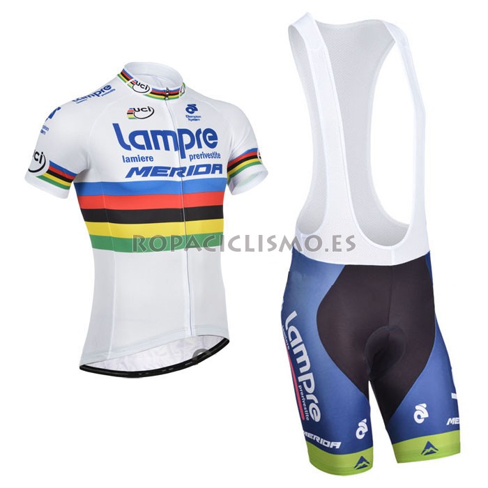 2014 Maillot Lampre blanco tirantes