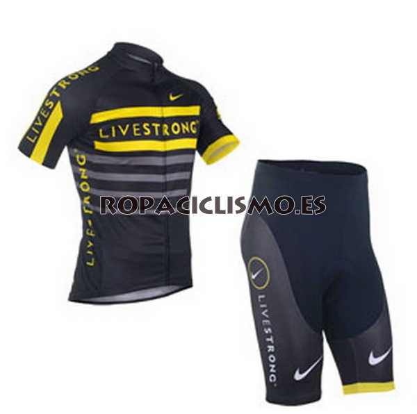 2013 Maillot livestrong mangas cortas