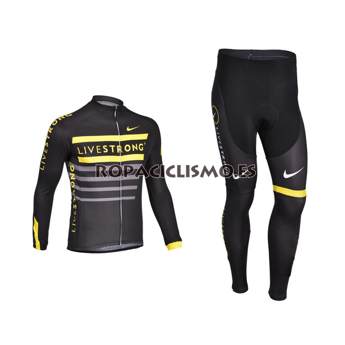 2013 Maillot livestrong mangas largas