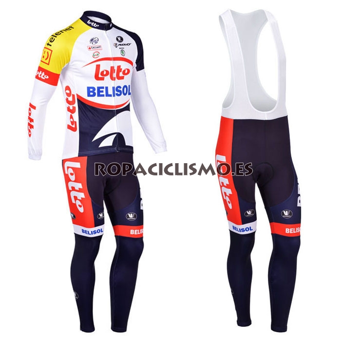 2013 Maillot Lotto tirantes mangas largas