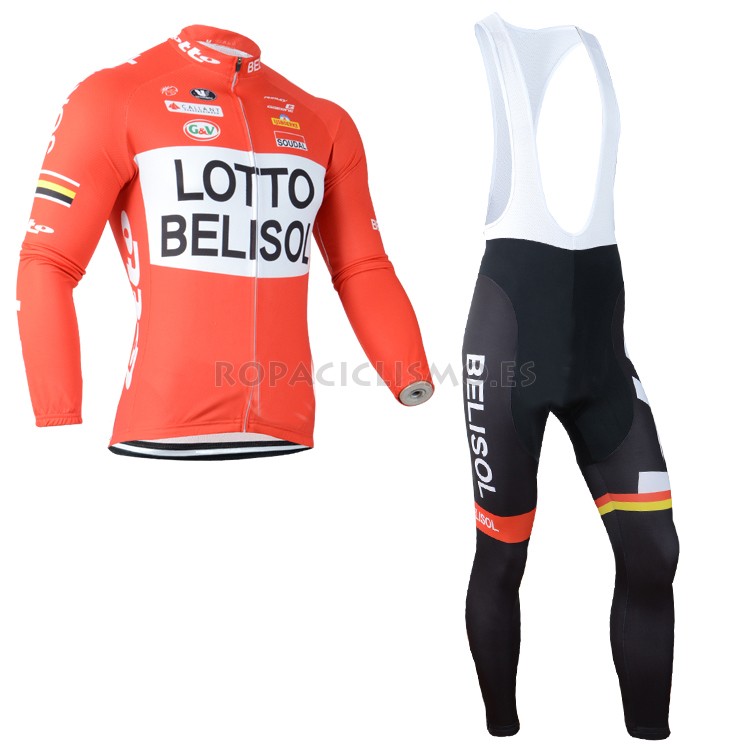 2014 Maillot Lotto tirantes mangas largas