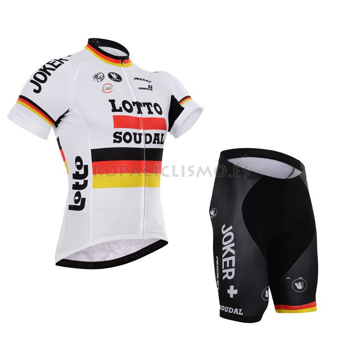 2015 Maillot Lotto mangas cortas Blanco