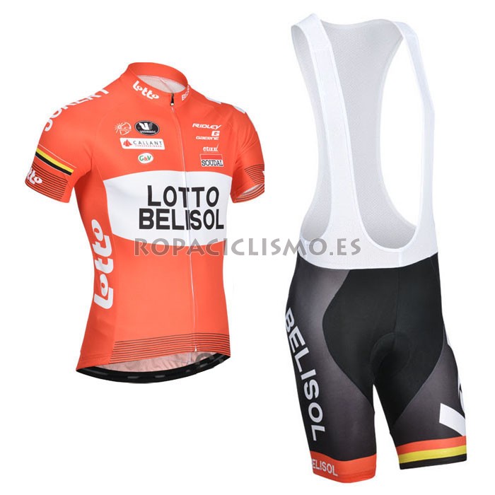 2014 Maillot Lotto naranja tirantes