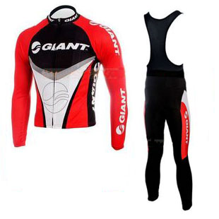 Maillot Giant mangas Blanco rojo largas Tirantes