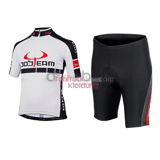 2015 Maillot Bobteam Mangas Cortas Blanco